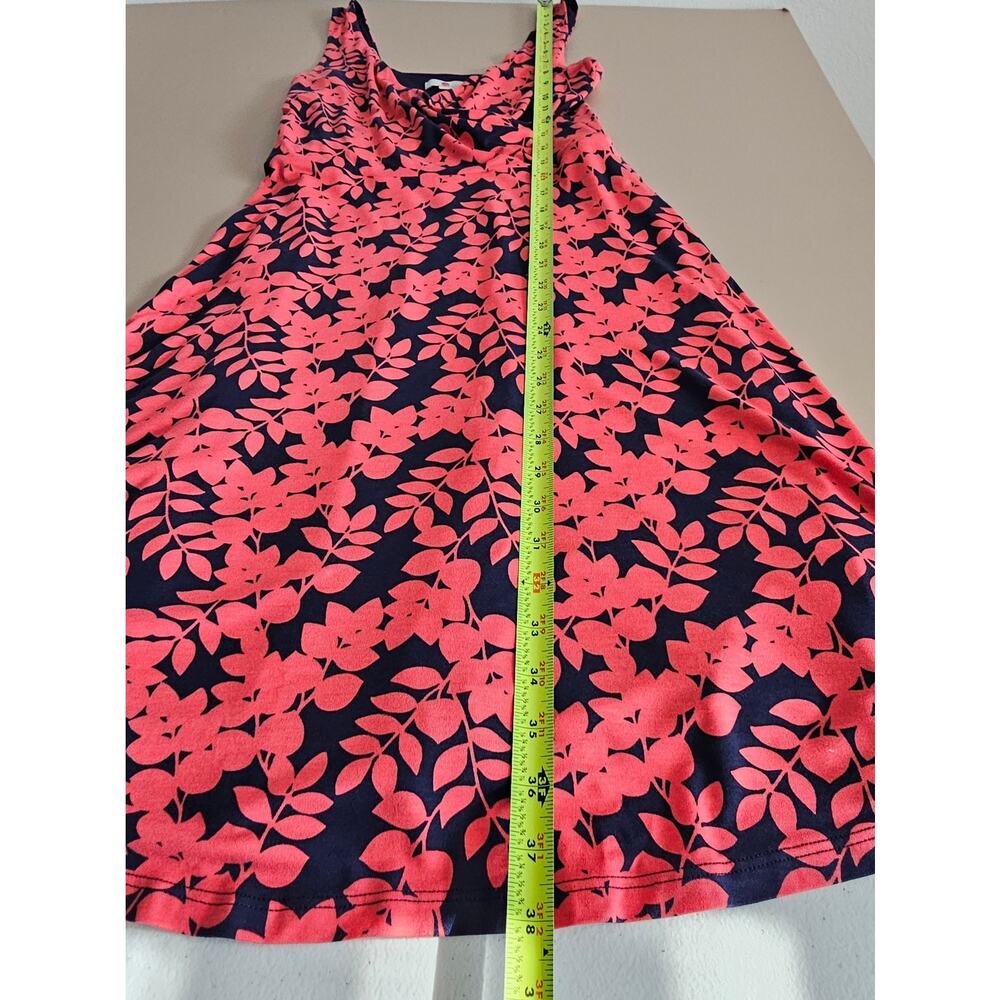 EUC Boden Coral Crossed V-Neck Sleeveless Willa Floral Jersey Dress US 4P - Picture 4 of 8